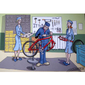 Carte postale docteur vélo