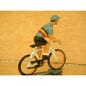 Figurine cycliste : maillot de Belgique en danseuse