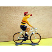 Figurine cycliste : champion de Belgique à la gourde