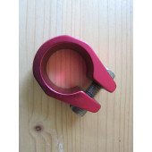 Collier de serrage de tige de selle, couleur framboise, diamètre 28.6mm