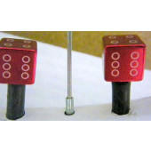 Bouchon de valve en forme de dé rouge