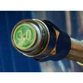 Bouchon de valve schräder - indicateur vert taré à 3 Bar