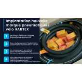 Nouvelle marque de  pneumatiques vélo HARTEX - 24% de remise sur implantation