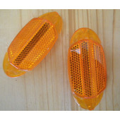 Réflecteur ou catadioptre orange à crochet vendu à l'unité