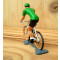 Figurine cycliste : maillot vert