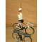 Figurine cycliste : maillot blanc du vainqueur du tour d'Allemagne, bras levés