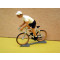 Figurine cycliste : maillot blanc du vainqueur du tour d'Allemagne en danseuse