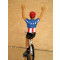 Figurine cycliste : maillot des USA, bras levés