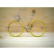 Vélo lunettes jaunes/vertes guidon de course